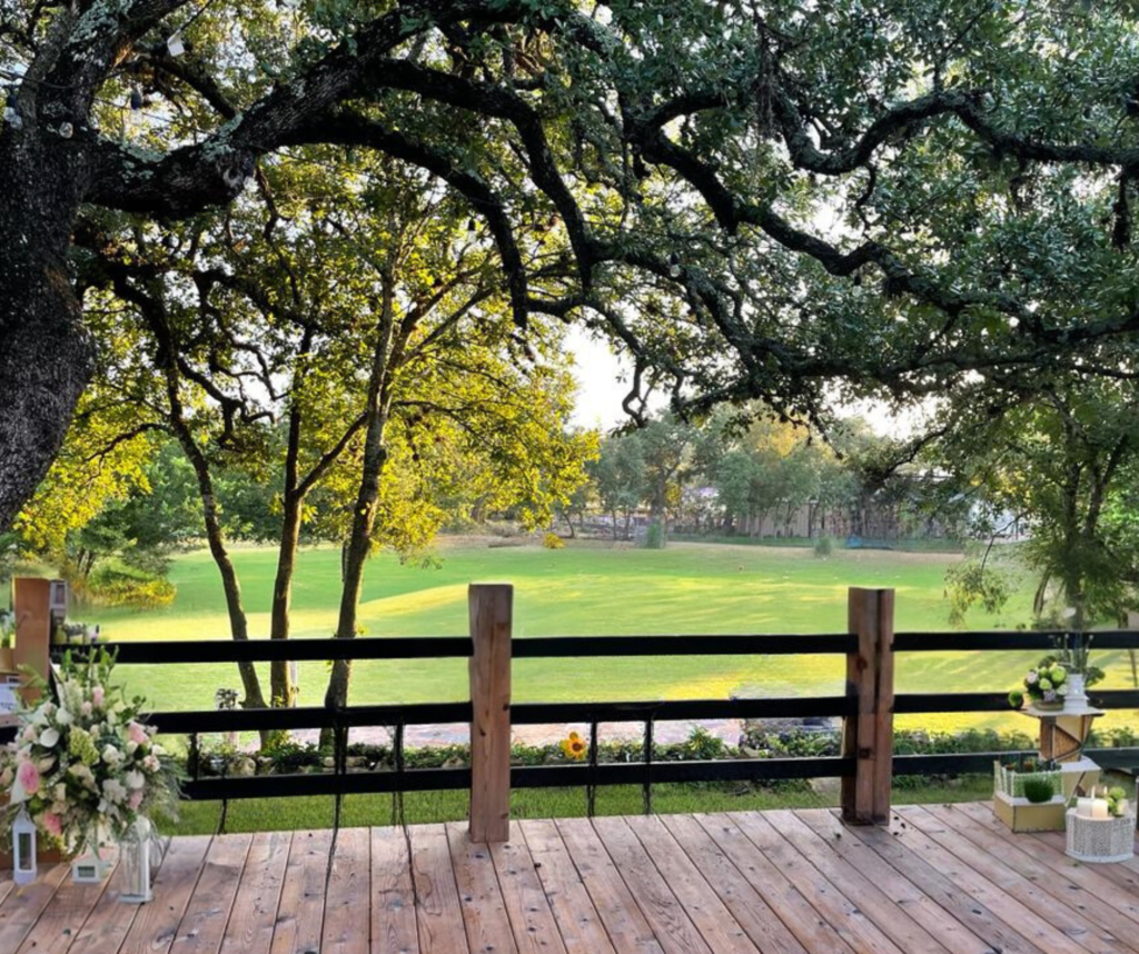 Wedding venue gardens